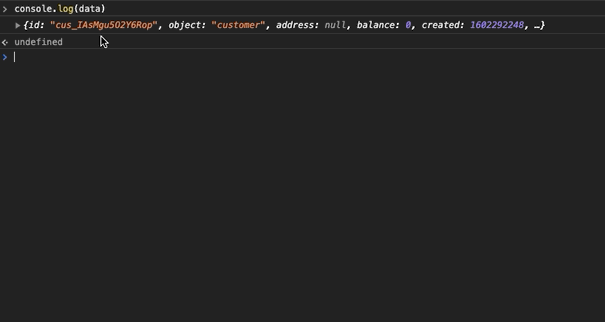 How to copy an object from the Chrome inspector console as code