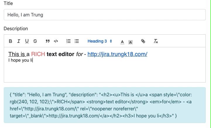 Angular Jira Clone Part 07 - Build a rich text editor