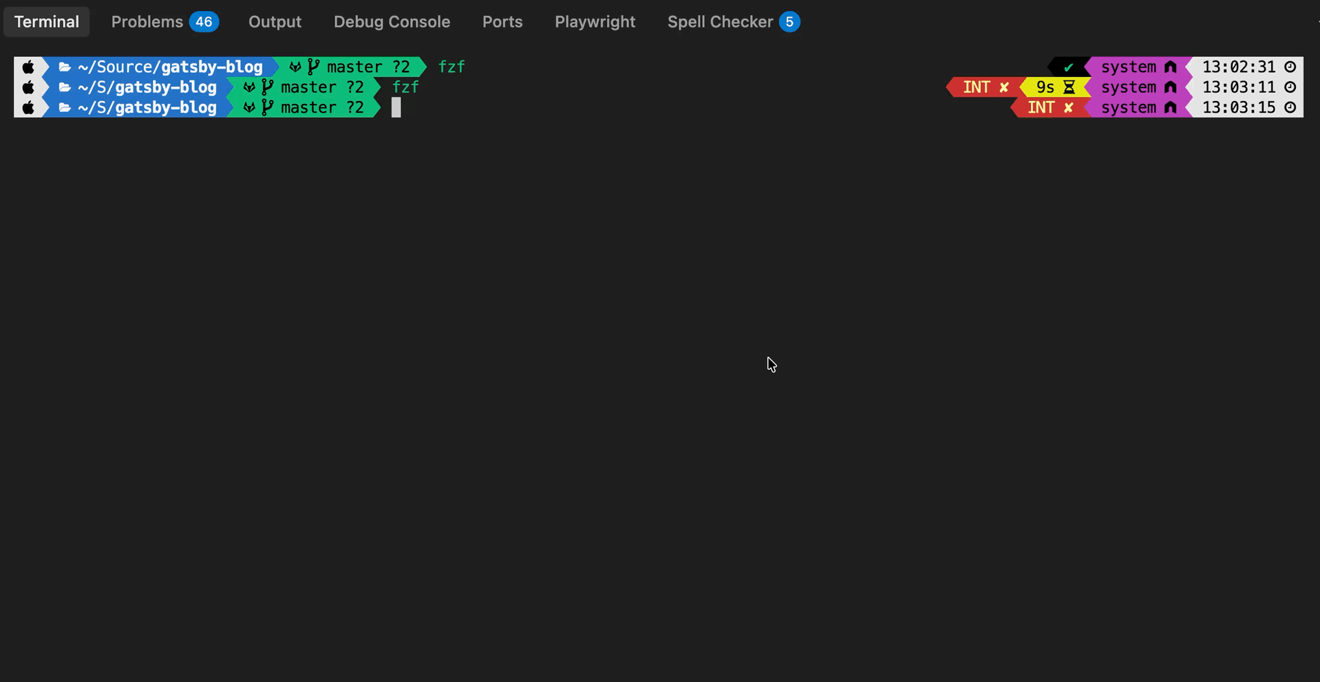 fzf basic usage in terminal