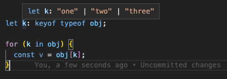 typescript iterate