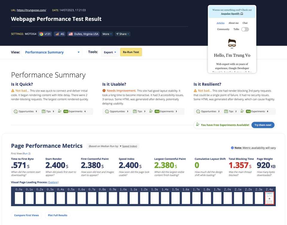 WebPageTest