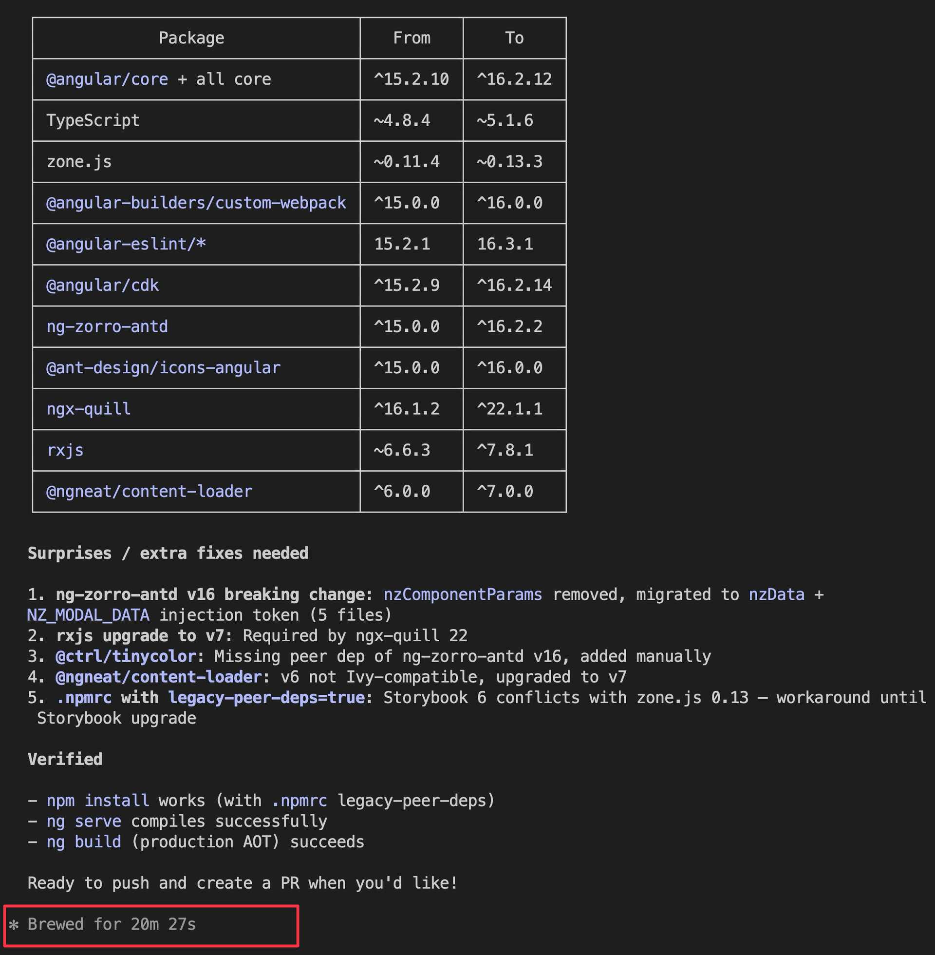 Upgrade to Angular 20 from Angular 13 - Part 3: Angular 16 with Claude ...