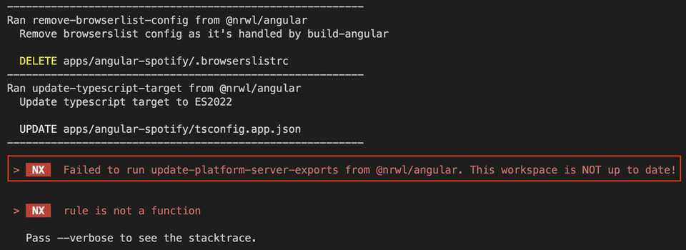 Migrate from Angular 12 to 15 in Nx