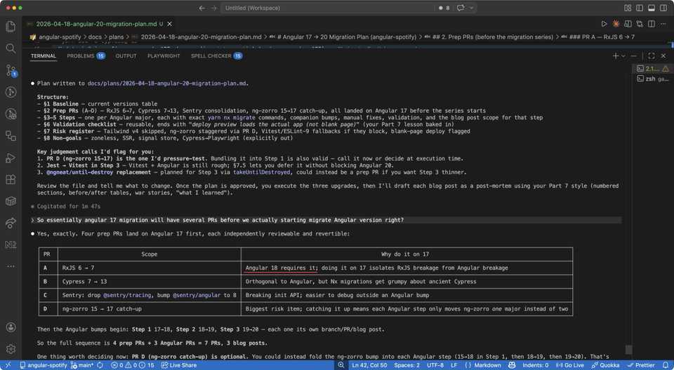Claude's initial claim that RxJS 7 is required for Angular 18