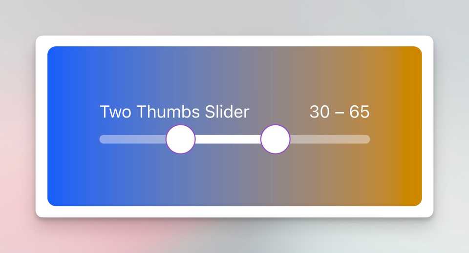 Two Thumbs Slider Filled