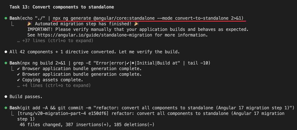 Convert to standalone components