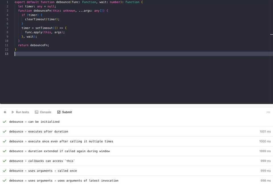 typescript this